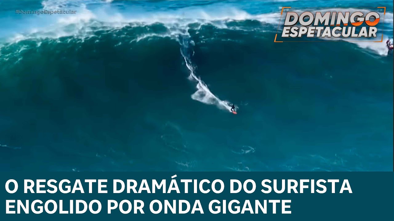 Resgate dramático de Carlos Burle apõs acidente em ondas gigantes em Nazaré