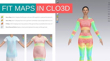 Garment Fit Maps for better fit in CLO3D