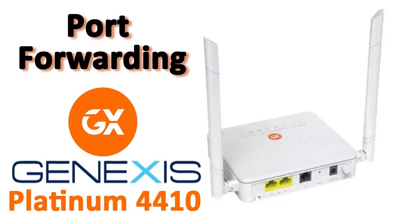 Skænk marxistisk opbevaring Genexis Platinum4410 Wifi router portforwarding - YouTube