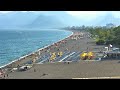 Konyaaltı Beach Life in Antalya, Turkey, Summer 2021