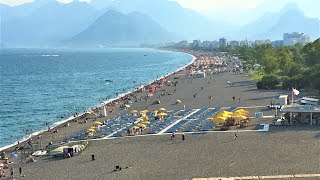 Konyaaltı Beach Life in Antalya, Türkiye