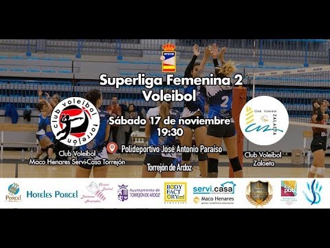 CLUB VOLEY TORREJÓN VS CLUB VOLEY ZALAETA - YouTube