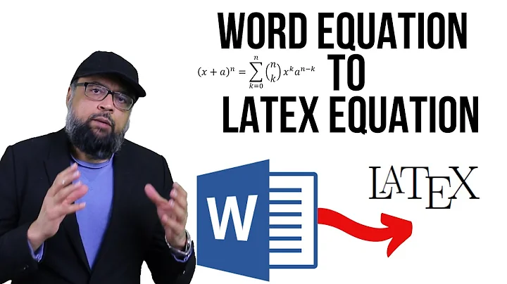 Easy Conversion: Word to Latex Equation