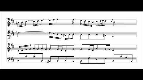 Bach: Air on G-string in three tunings: Lehman, Just and Meantone