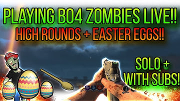 BLACK OPS 4  ZOMBIES: DOING EASTER EGGS IN CUSTOM MUTATIONS AFTER PATCH 1.04 LIVE WITH SILENT NINE!!