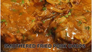 Delicious Smothered Pork Chops And Onion Gravy Recipe porkrecipe easyrecipe