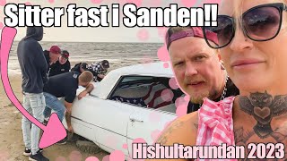 BURNAR på stranden så vi fastnar!! || Hishultarundan 2023 || Jänkevlogg