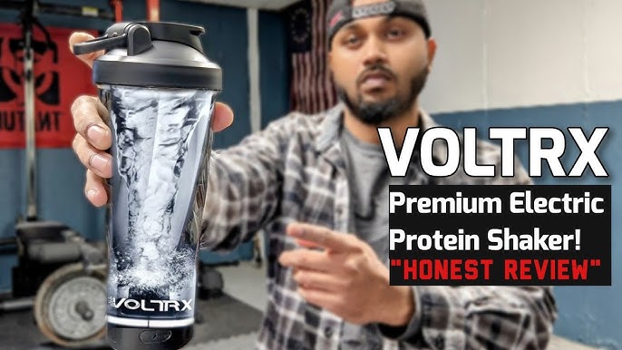 VOLTRX Electric Shaker Bottle - VortexBoost Portable USB C Rechargeable Protein Shake Mixer, Shaker Cups for Protein Shakes and Meal Replacement