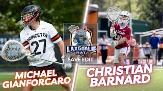 Gianforcaro makes 20 saves 😳 - Michael Gianforcaro (Princeton) 🆚 Christian Barnard (Harvard)