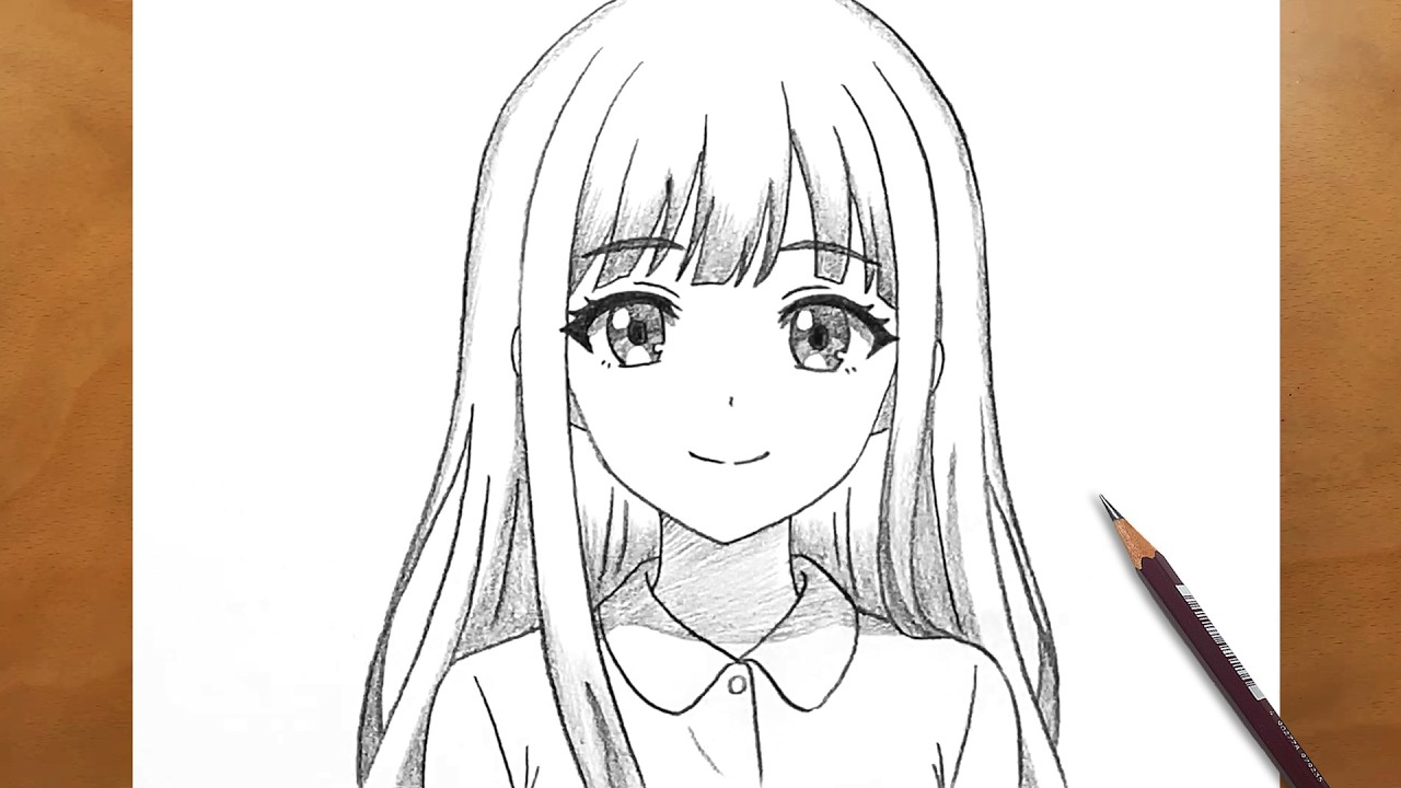 Easy Anime Girl Drawing for Beginners ✍️ | Pencil Sketch