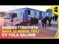 Azərbaycandan qardaş Türkiyəyə daha 22 modul tipli ev yola salınıb