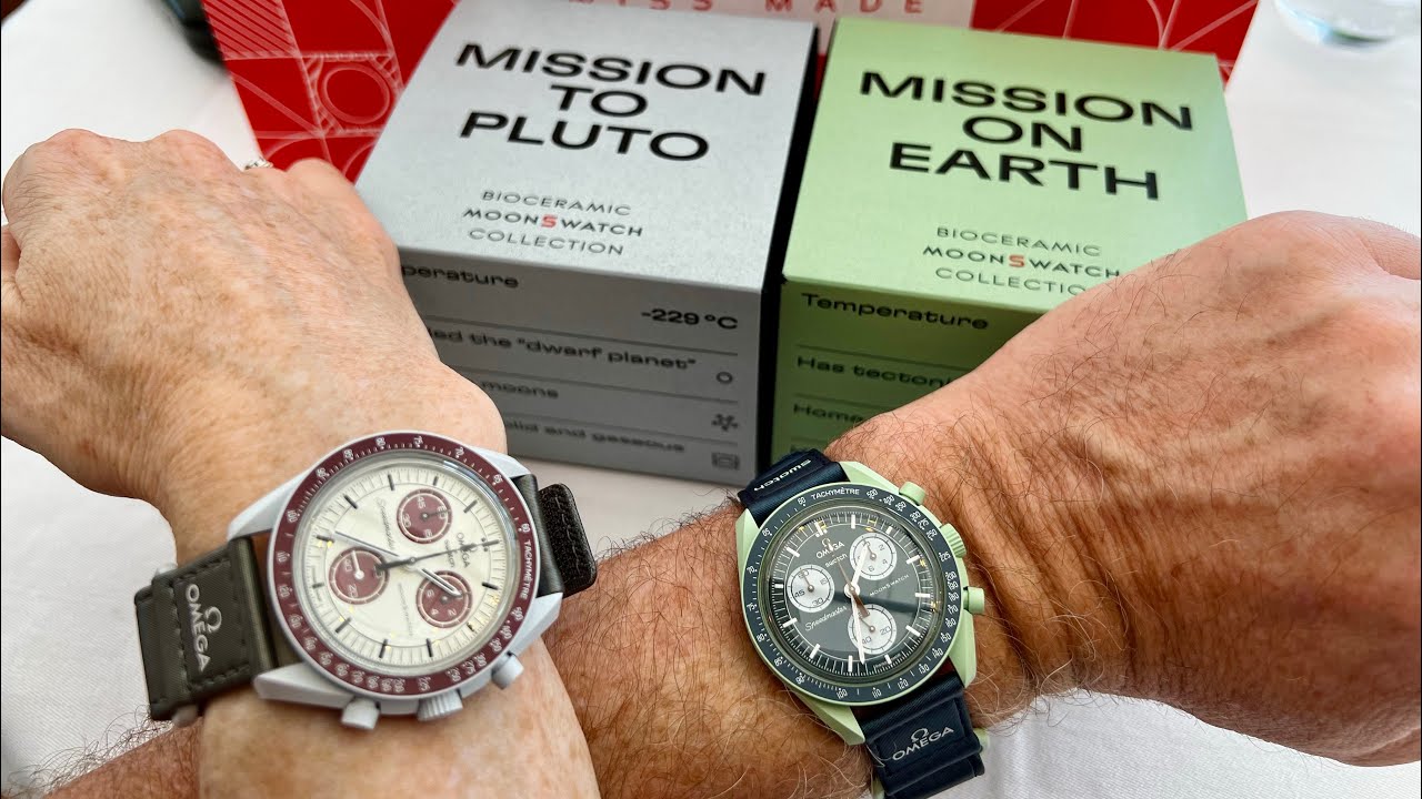 Moon Swatch Pluto Speedmaster | a cheap luxury watch from Omega