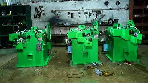 Gear Feed High Speed Nail Making Machine Full Tutorial | Working Principles | Machine Working Demo