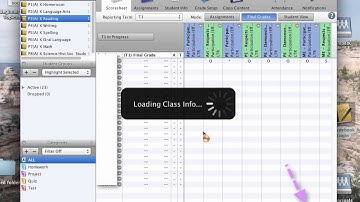 Entering Grades for Report Card on Power Teacher Grade Book