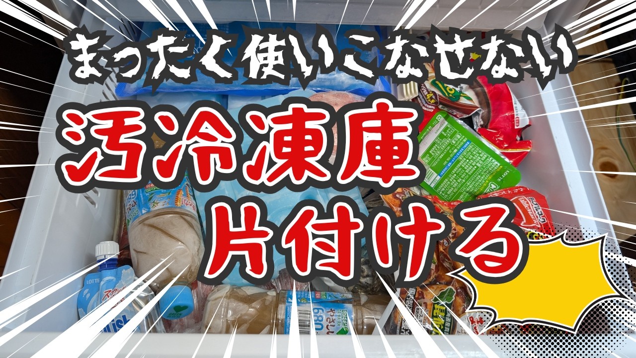 【片付け】ゴミ溜めの冷凍庫片付ける｜不衛生まるごと成敗｜捨て活｜片付け｜掃除