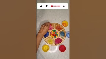 Wooden Balls Color Sorting ASMR #satisfying #colorsorting #asmr #shorts