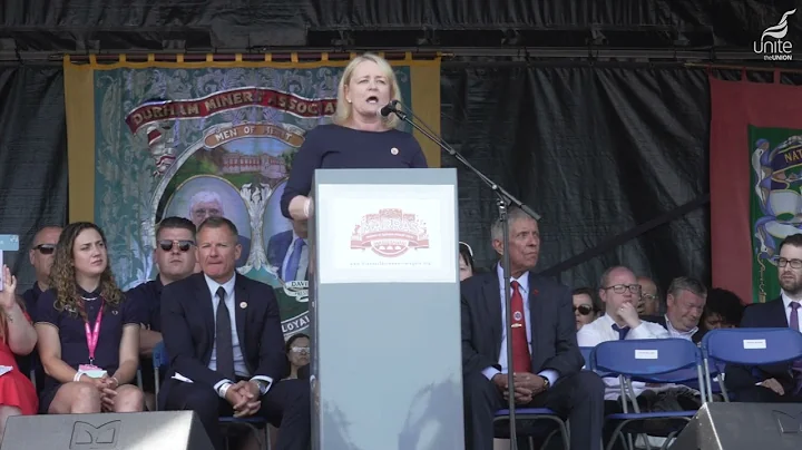 Sharon Graham speech at Durham Miners Gala.