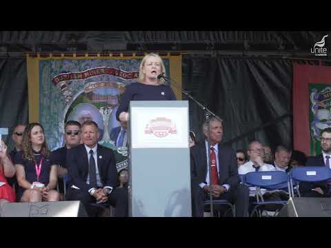 Sharon Graham speech at Durham Miners Gala.