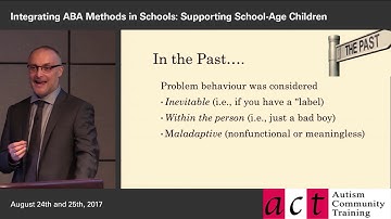 Integrating ABA Methods in Schools: Session 5 Part 2 - All Behavior Serves a Function
