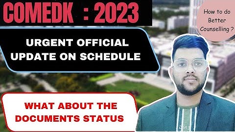 Comedk Counselling 2023 Urgent official update ✅ | Round 1 schedule updated #counselling #Comedk