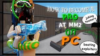 tips and tricks on how to become a pro in mm2 *juking tips, and aim* (+ gameplay)