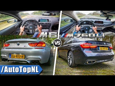 BMW M6 Gran Coupe Vs 7 Series M760Li XDrive ACCELERATION TOP SPEED Exhaust SOUND & POV By AutoTopNL