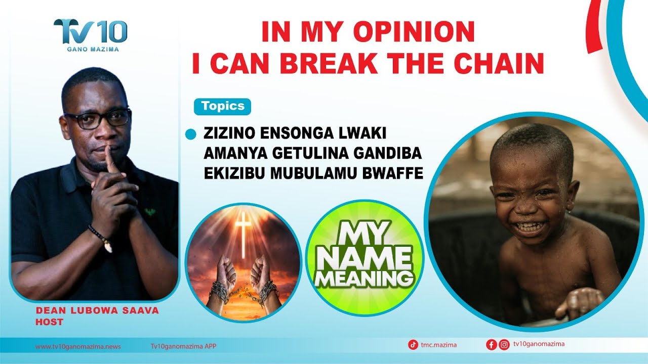 ZIZINO ENSONGA LWAKI AMANYA GETULINA GANDIBA EKIZIBU MUBULAMU BWAFFE. 