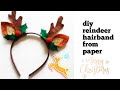 DIY reindeer hairband from paper