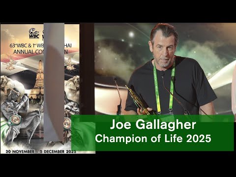 Joe Gallagher is WBC's 2025 Champion Life