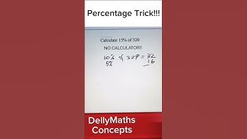 Percentage Trick!!!#dellymathsconcepts #cxcmaths #fast #gcse