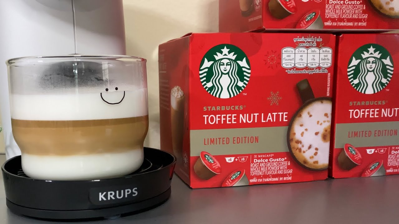 Toffee Nut Latte Dolce Gusto Starbucks Youtube