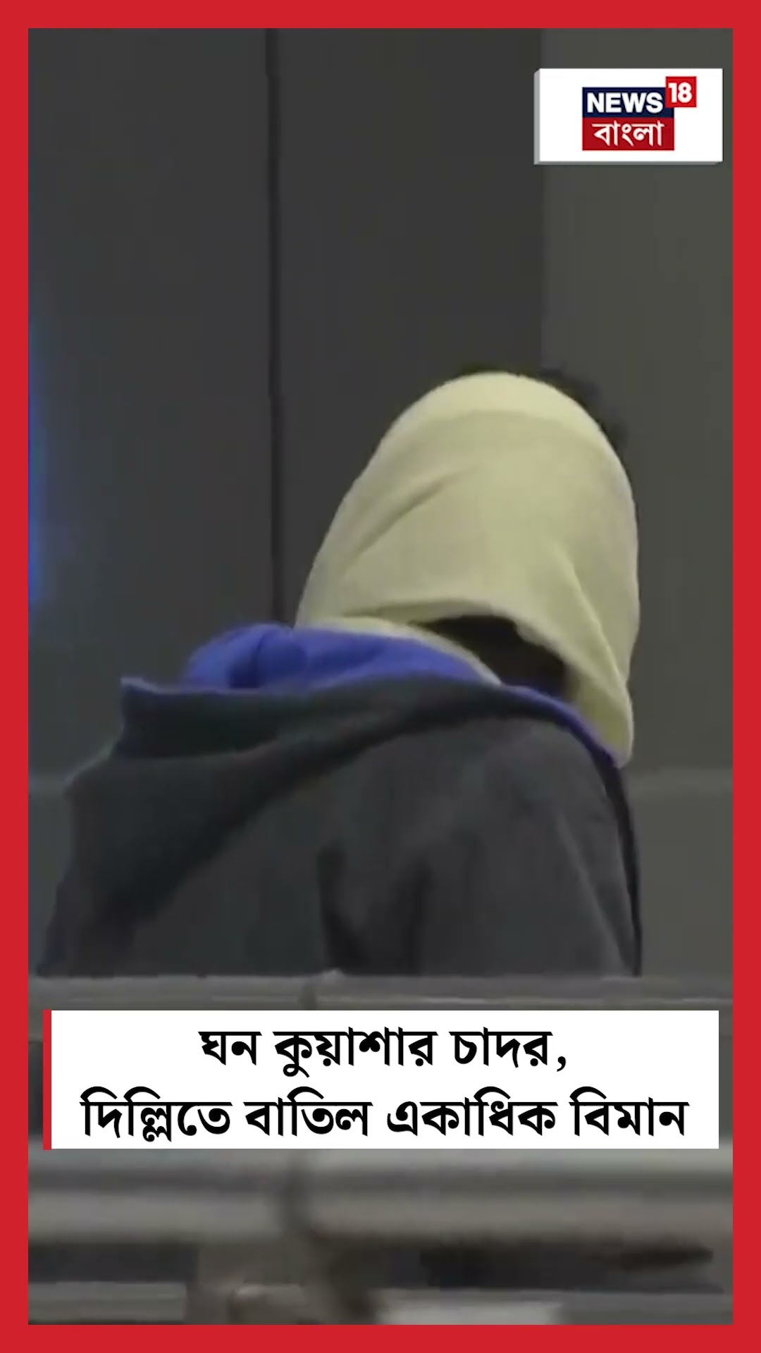 ঘন কুয়াশার চাদর, Delhiতে বাতিল একাধিক বিমান | N18S #shorts