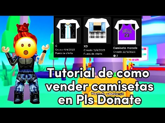 Como vender camisetas no PLS Donate 2023 ▷ MyTruKo