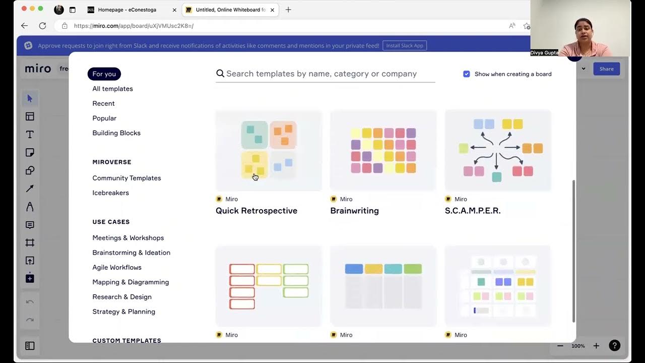 MIRO Introduction YouTube