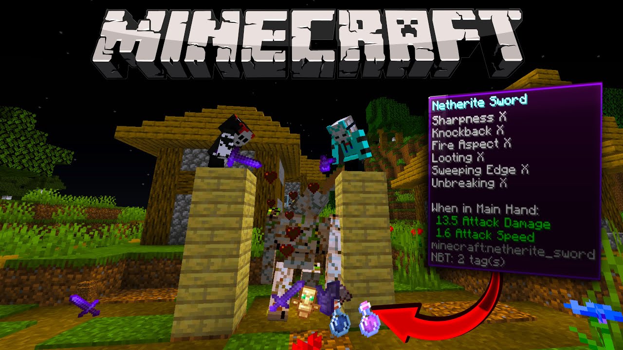 Minecraft, But Hostile Mobs Drop OP Items...