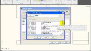 AutoCAD Tutorials - Using the Linetype Manager