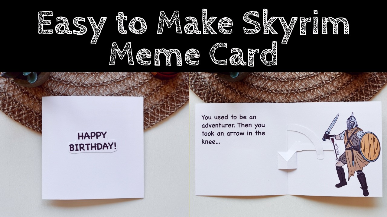 "Arrow in the knee"  - Easy DIY  Pop-Up Card by Your Hands " | DIY Tutorial