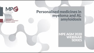 Watch the webinar on personalised medicines in myeloma and AL amyloidosis