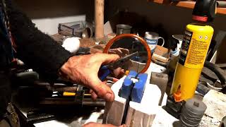 How to cast recycled pewter in a silicone mould.