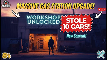 Gas Station Simulator Part 3  EP 1 – Unlocked the Workshop & Stole From 10 Car Trunks!
