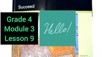 Grade 4 Module 3 Lesson 9 Succeed 