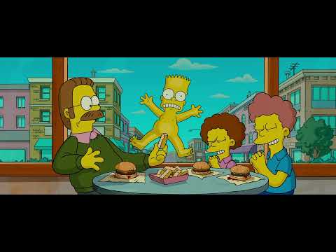 Simpsons movie HD 1080p  Bart naked scene movie clip 2007