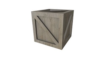 Wooden Crate 1 3D Model