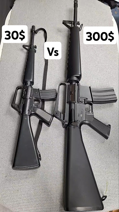30$ vs 300$ M16A1 Cap Rifle Vs Airsoft Rifle