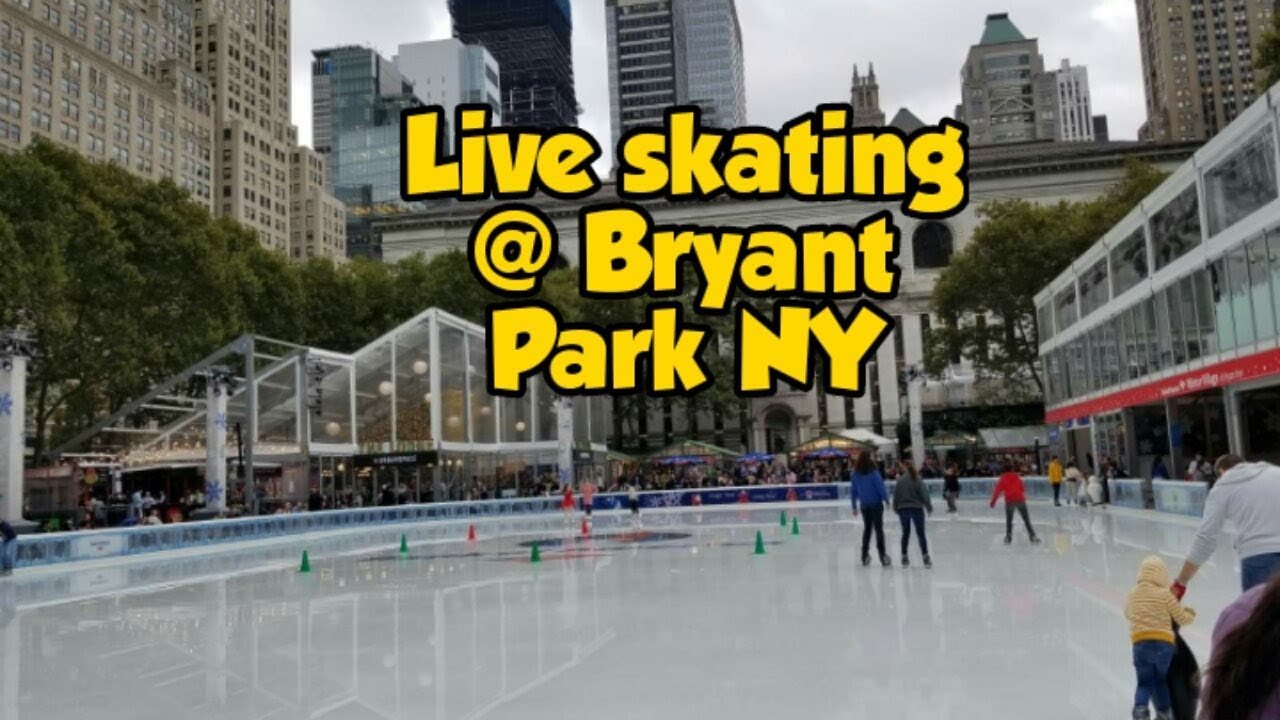 LIVE SKATING AT BRYANT PARK NY YouTube