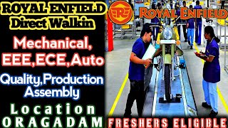 ROYAL ENFIELD DIRECT WALKIN INTERVIEW AT ORAGADAM CHENNAI | FRESHERS CAN ATTEND @madrasmystery6624