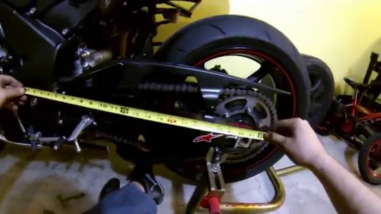 Jak Naciągnąć Łańcuch W Motocyklu Yamaha R1 - Jak Poprawnie Ustawić Naciąg Łańcucha - Youtube