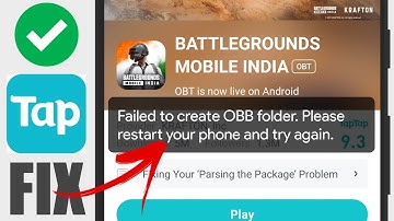 How To Fix Failed to Create OBB folder in Tap Tap for BATTLEGROUNDS MOBILE INDIA | Tap Tap BGMI