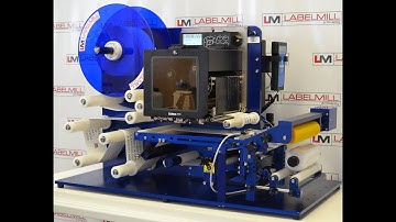 LabelMill Semi-Automatic Table-Top Pre-Printed or Print & Apply Label Applicator System for Rounds