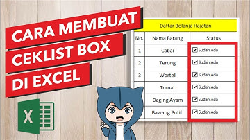 Cara Membuat Kotak Centang di Excel | Ceklis | Check Box